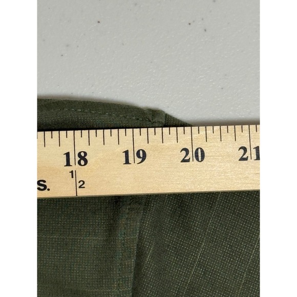 Arrow Mens Green Striped Short Sleeve Polo Shirt Size Large - Picture 3 of 7